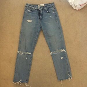 Reformation Cropped Cigarette Jeans